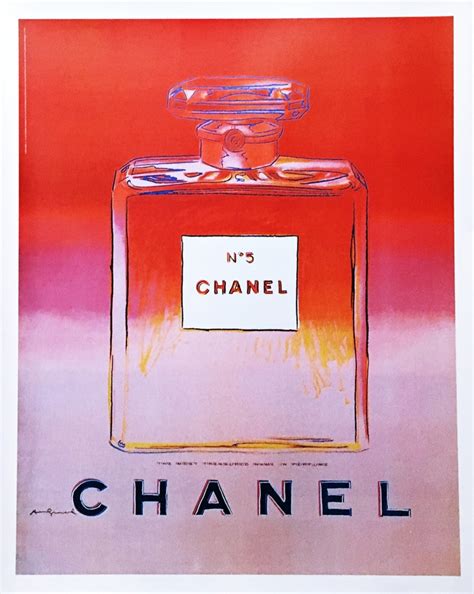 andy warhol chanel no 5 poster for sale|chanel perfume no 5 drawing.